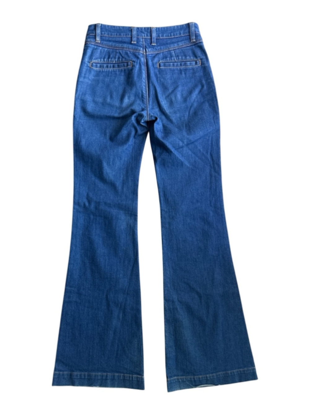 Land of Distraction Bruce High Waist Flare Jeans Dark Wash 70s Boho Size 4 - Picture 3 of 8